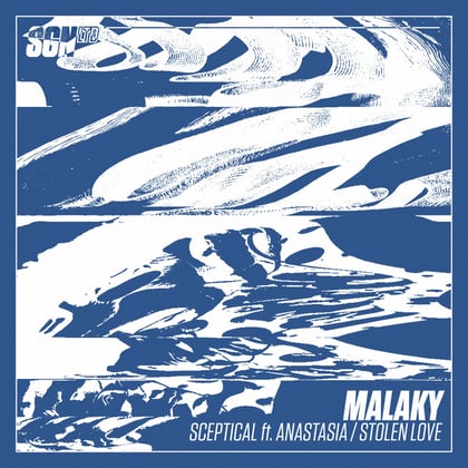 Sceptical / Stolen Love album by Malaky - Drum and Bass Cover Art
