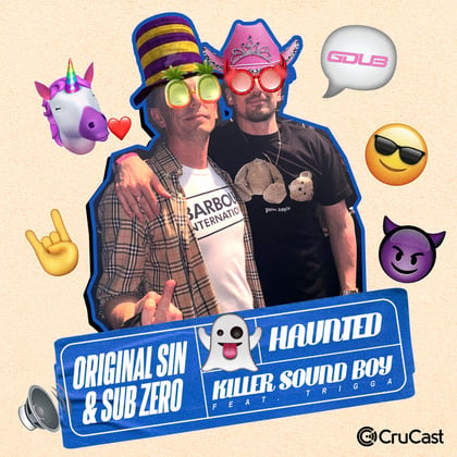 Haunted / Killa Sound Boy album by Original Sin & Sub Zero - Drum and Bass Cover Art