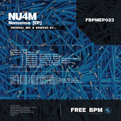 Nonsense album by Nu4m - Drum and Bass Cover Art