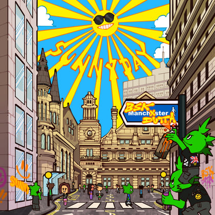 Sunny Day album by Dutta & BSK - Drum and Bass Cover Art