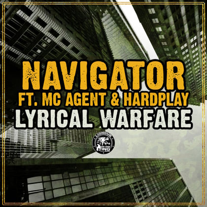 Lyrical Warfare album by Navigator - Drum and Bass Cover Art