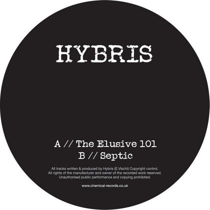 The Elusive 101 / Septic album by Hybris - Drum and Bass Cover Art