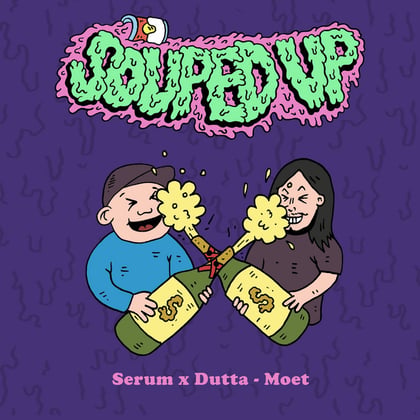 Moet album by Serum & Dutta - Drum and Bass Cover Art