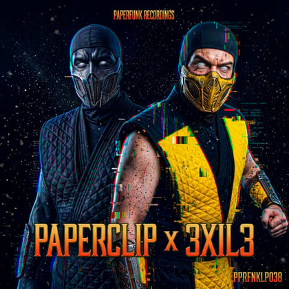 IMMORTALS album by Paperclip & 3XIL3 - Drum and Bass Cover Art