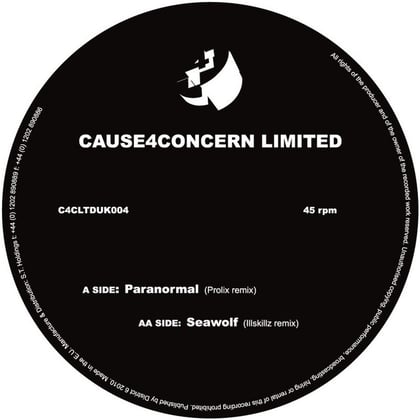Paranormal (Prolix Remix) / Seawolf (Illskillz Remix) album by Cause4Concern - Drum and Bass Cover Art