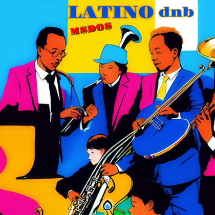 Latino dnb album by MSDOS - Drum and Bass Cover Art