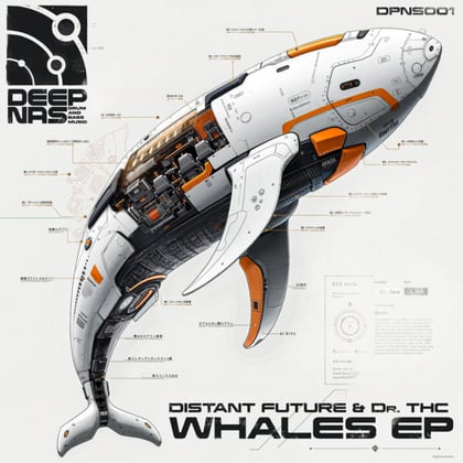 Whales album by Distant Future - Drum and Bass Cover Art