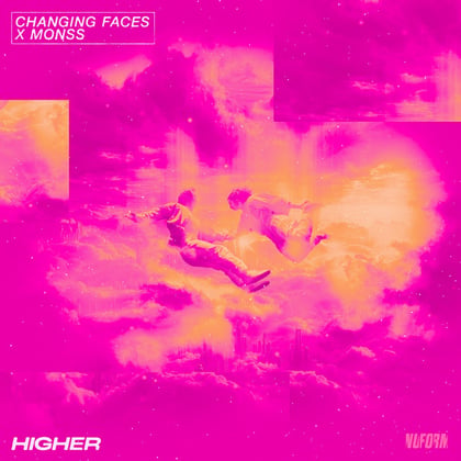 Higher album by Changing Faces & MONSS - Drum and Bass Cover Art