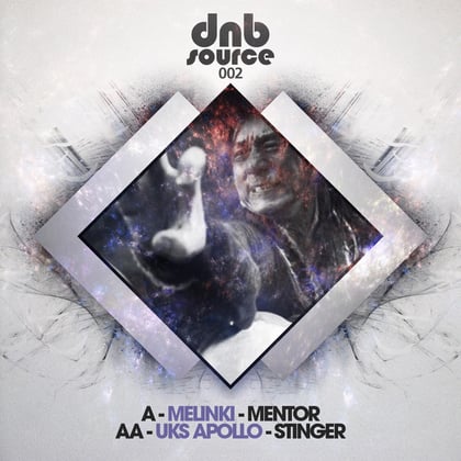 Mentor / Stinger album by Melinki - Drum and Bass Cover Art