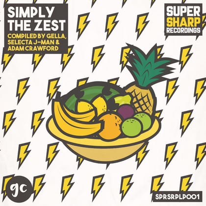 Simply The Zest album by Selecta J-Man - Drum and Bass Cover Art
