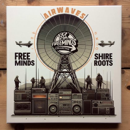 Airwaves album by Jman & FREE'MINDS - Drum and Bass Cover Art