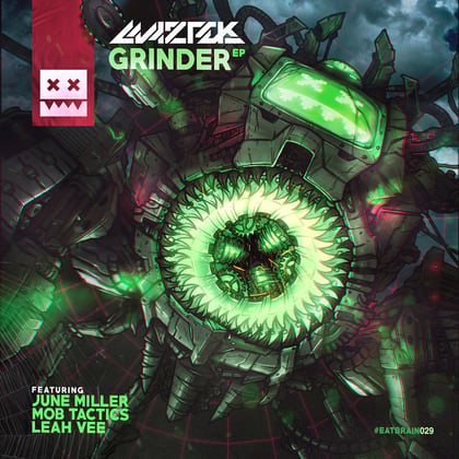 Grinder EP album by Maztek - Drum and Bass Cover Art
