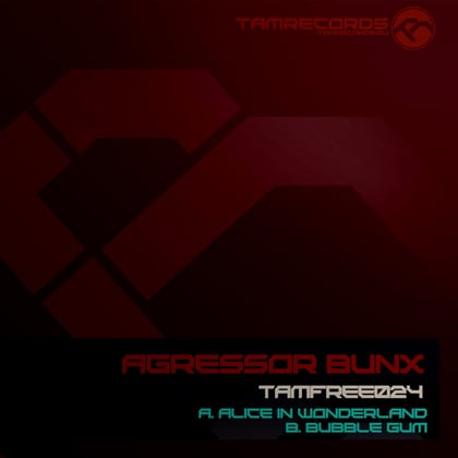 Alice In Wonderland, Bubble Gum album by Agressor Bunx - Drum and Bass Cover Art