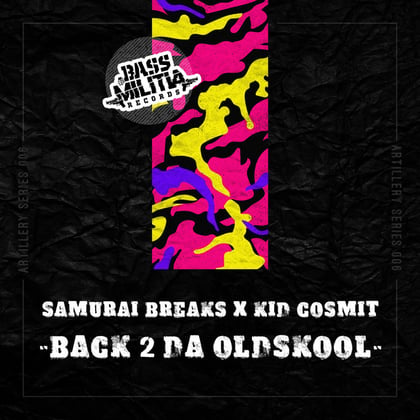 Back 2 Da Oldskool album by Hi Hatz, Samurai Breaks & Kid Cosmit - Drum and Bass Cover Art