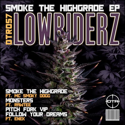 Smoke The Highgrade album by Lowriderz - Drum and Bass Cover Art