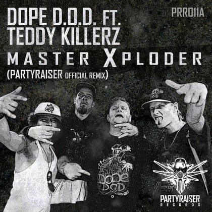 Master Xploder (Partyraiser Remix) album by A.M.C, Teddy Killerz & Dope D.O.D. - Drum and Bass Cover Art