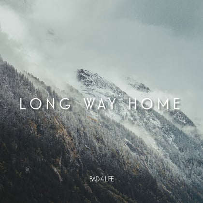 Long way home album by MSDOS & Bad 4 Life - Drum and Bass Cover Art