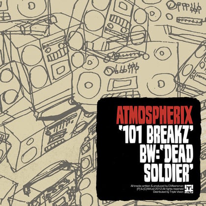 101 Breakz / Dead Soldier album by Atmospherix - Drum and Bass Cover Art