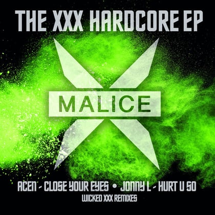 The XXX Hardcore EP album by Jonny L - Drum and Bass Cover Art