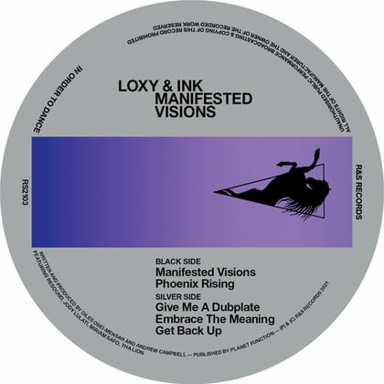 Manifested Visions album by Loxy & Ink - Drum and Bass Cover Art