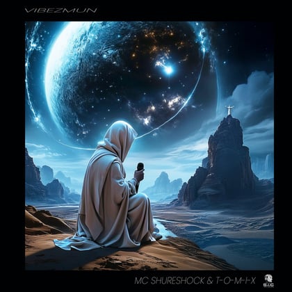 Vibezmun album by T-O-M-I-X - Drum and Bass Cover Art