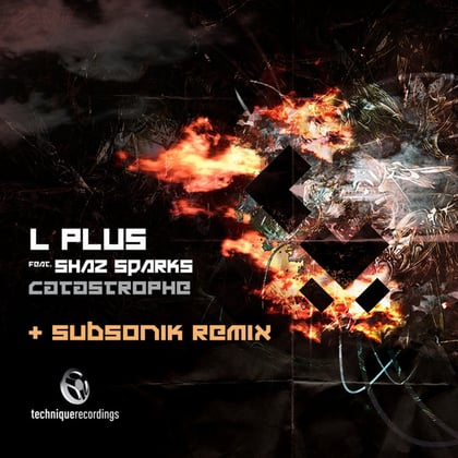 Catastrophe album by L Plus - Drum and Bass Cover Art