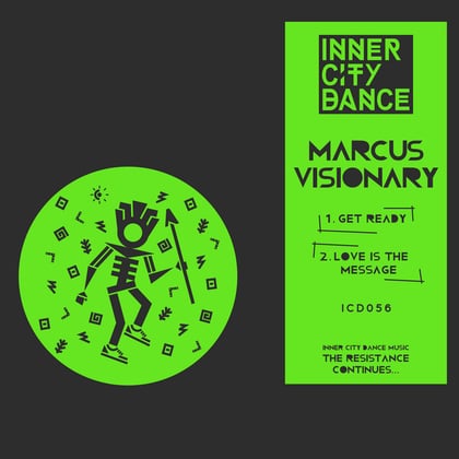 Get Ready album by Marcus Visionary - Drum and Bass Cover Art