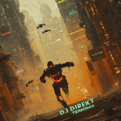 TERMINate album by DJ Direkt - Drum and Bass Cover Art