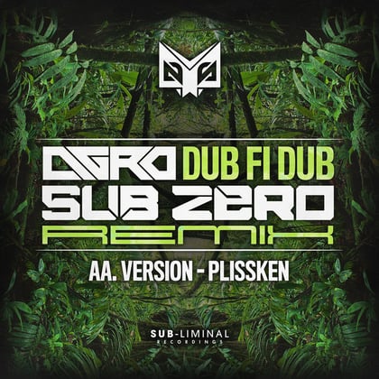 Dub Fi Dub Subzero Remix album by Agro, Subzero & Version - Drum and Bass Cover Art