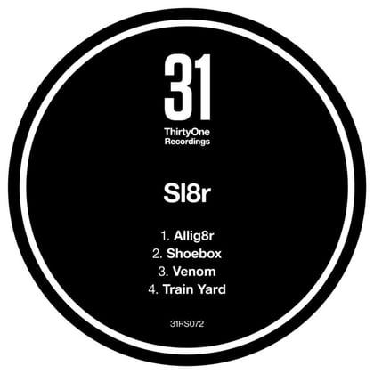 Allig8r EP album by Sl8r - Drum and Bass Cover Art