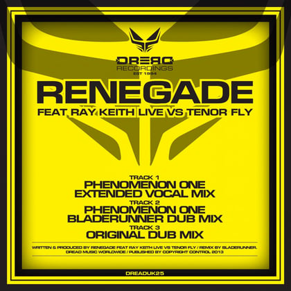 Renegade album by Ray Keith & Tenor Fly - Drum and Bass Cover Art
