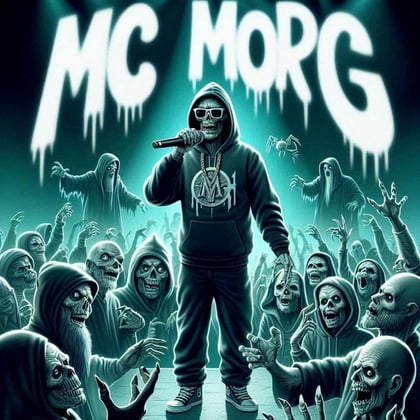 64 BARS OF GREAZE album by MC MORG - Drum and Bass Cover Art