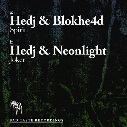 Spirit / Joker album by BLOKHE4D, Neonlight & Hedj - Drum and Bass Cover Art