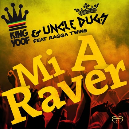 Mi a Raver album by King Yoof - Drum and Bass Cover Art