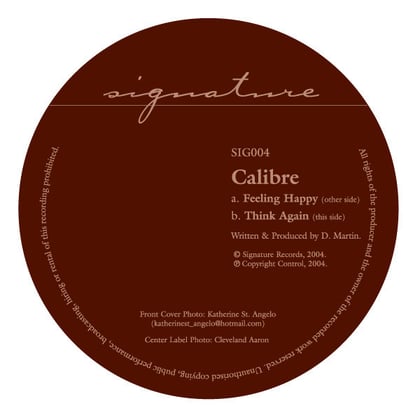 Feeling Happy / Think Again album by dBridge & Calibre - Drum and Bass Cover Art