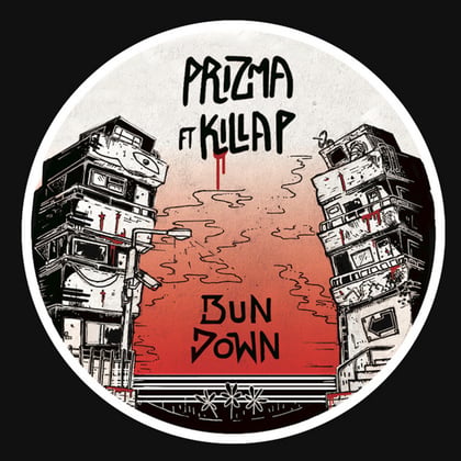 Bun Down album by Kasra & Prizma - Drum and Bass Cover Art