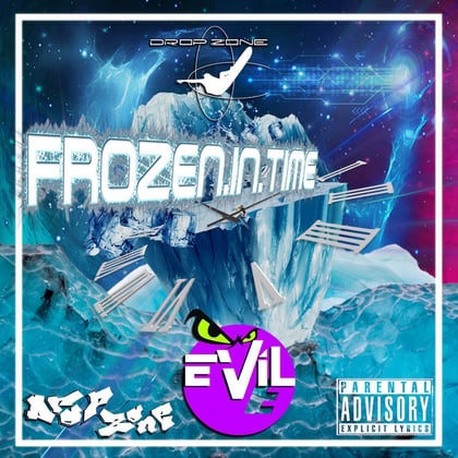 Frozen in Time album by Evil E - Drum and Bass Cover Art
