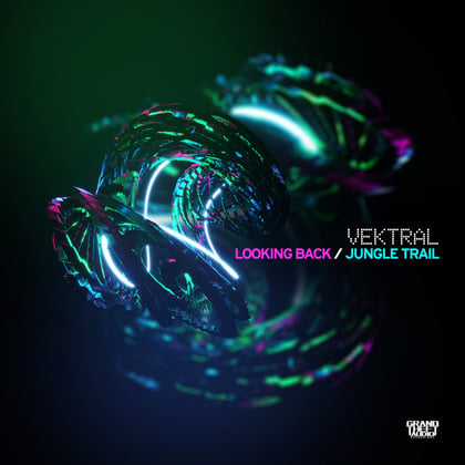 Looking Back // Jungle Trail album by Vektral - Drum and Bass Cover Art
