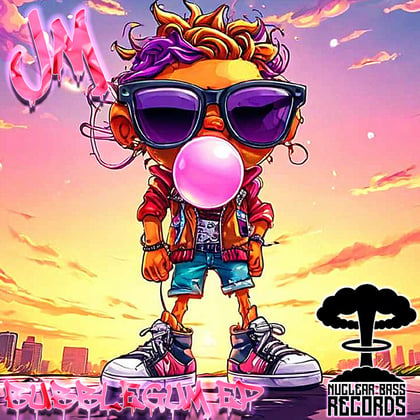 BubbleGum album by Joy Mobility - Drum and Bass Cover Art