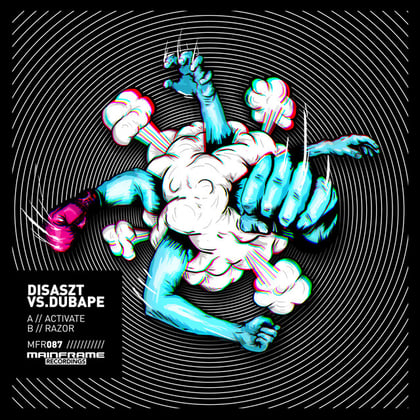 Activate / Razor album by Disaszt & DubApe - Drum and Bass Cover Art