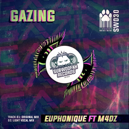 Gazing album by Euphonique - Drum and Bass Cover Art