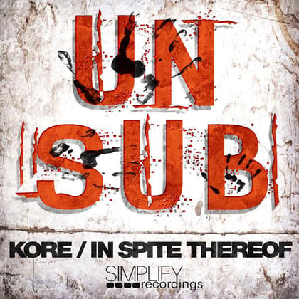Kore / In Spite Thereof album by UnSub - Drum and Bass Cover Art