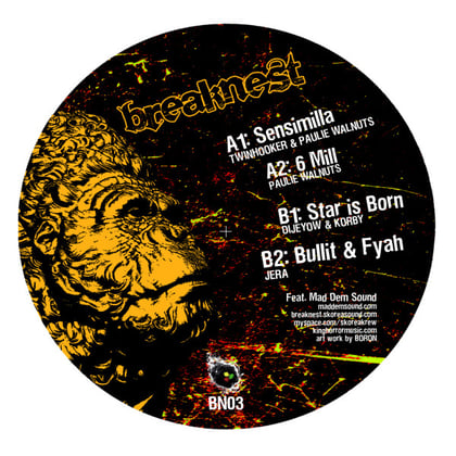 Breaknest Records 03 album by Dijeyow - Drum and Bass Cover Art
