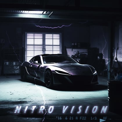 Nitro Vision album by Voicians - Drum and Bass Cover Art