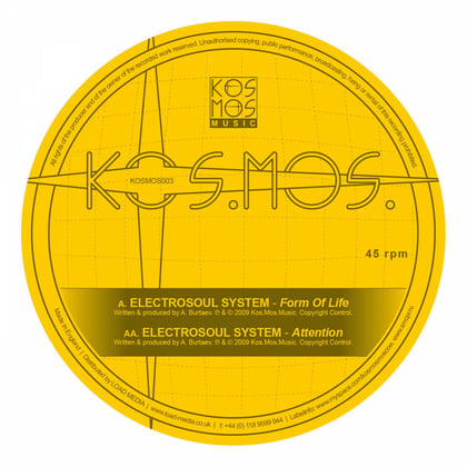 Form Of Life / Attention album by Electrosoul System - Drum and Bass Cover Art