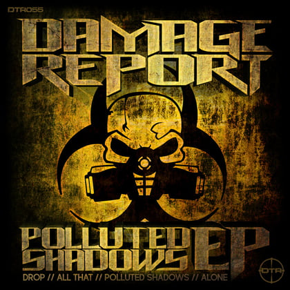 Polluted Shadows album by Damage Report - Drum and Bass Cover Art