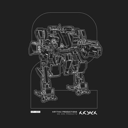 Tephra album by Krytika - Drum and Bass Cover Art
