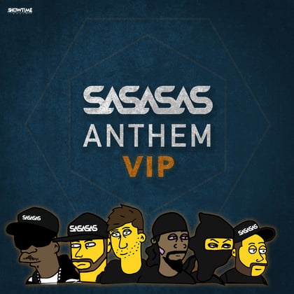 Anthem (VIP) album by SASASAS, DJ Phantasy & Macky Gee - Drum and Bass Cover Art