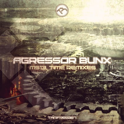 Ms13, Time Remixes album by Agressor Bunx - Drum and Bass Cover Art