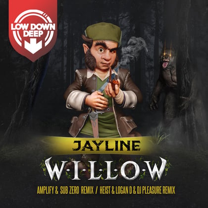 Willow (Amplify & Sub Zero Remix) / Willow (Heist, Logan D & DJ Pleasure Remix) album by Jayline - Drum and Bass Cover Art